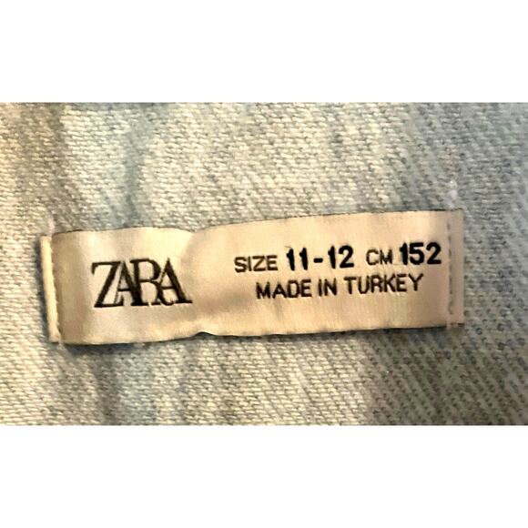 NWOT ZARA Soft Denim Snap Button Dress Light Blue Denim Size Small - Picture 3 of 4